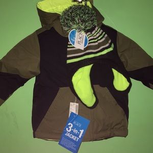 3-in-1 Jacket, Hat & Gloves Set!